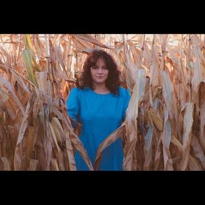 3/4 sleeve jean dress